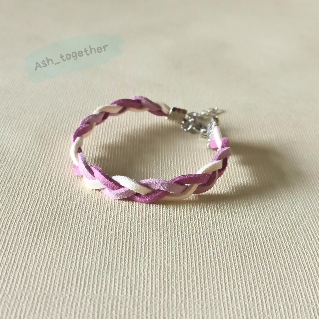 Bracelets Braid (faux suede, different colors)
