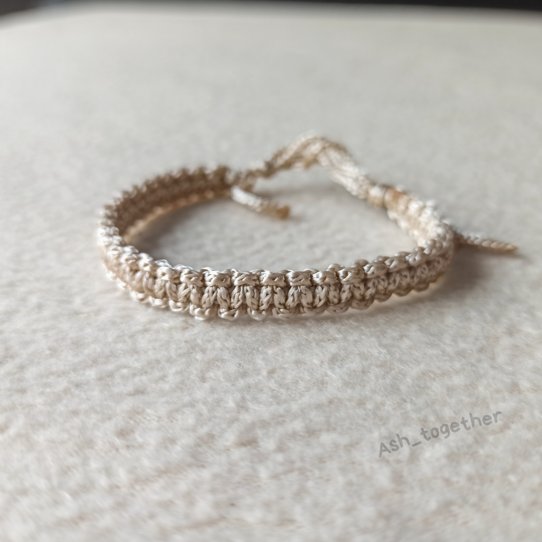 Bracelets Braided cord (Brown\beige)