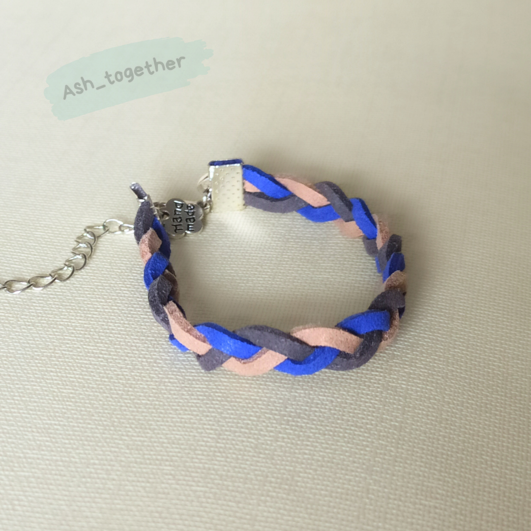 Bracelets Braid (faux suede, different colors)