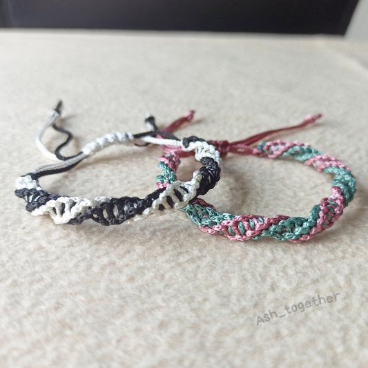 Bracelets Spiral Braided cord